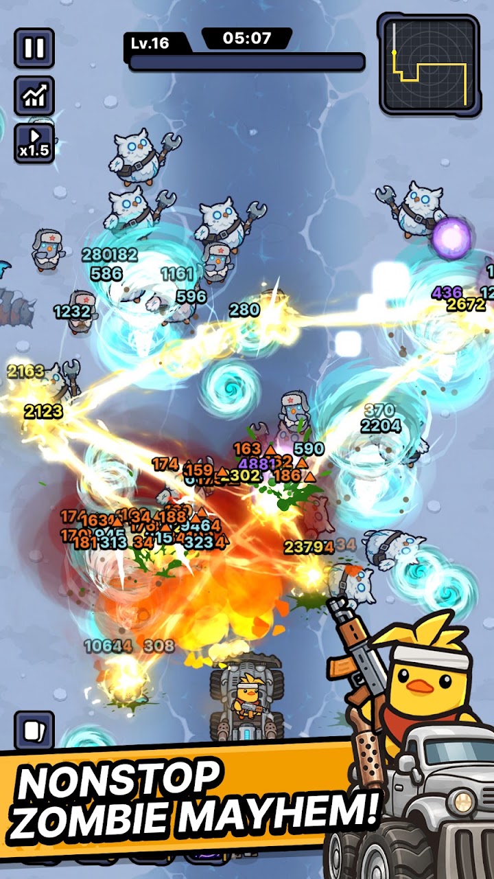 Mad Ducks: Roguelike Defense screenshot