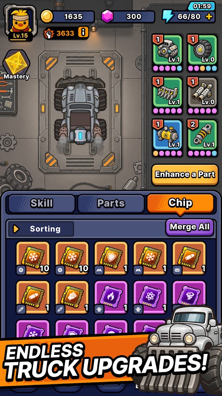 Mad Ducks: Roguelike Defense screenshot