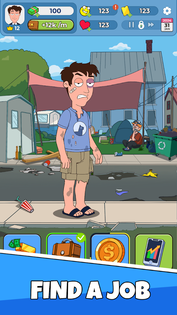 Idle Guy: Life Simulator games screenshot